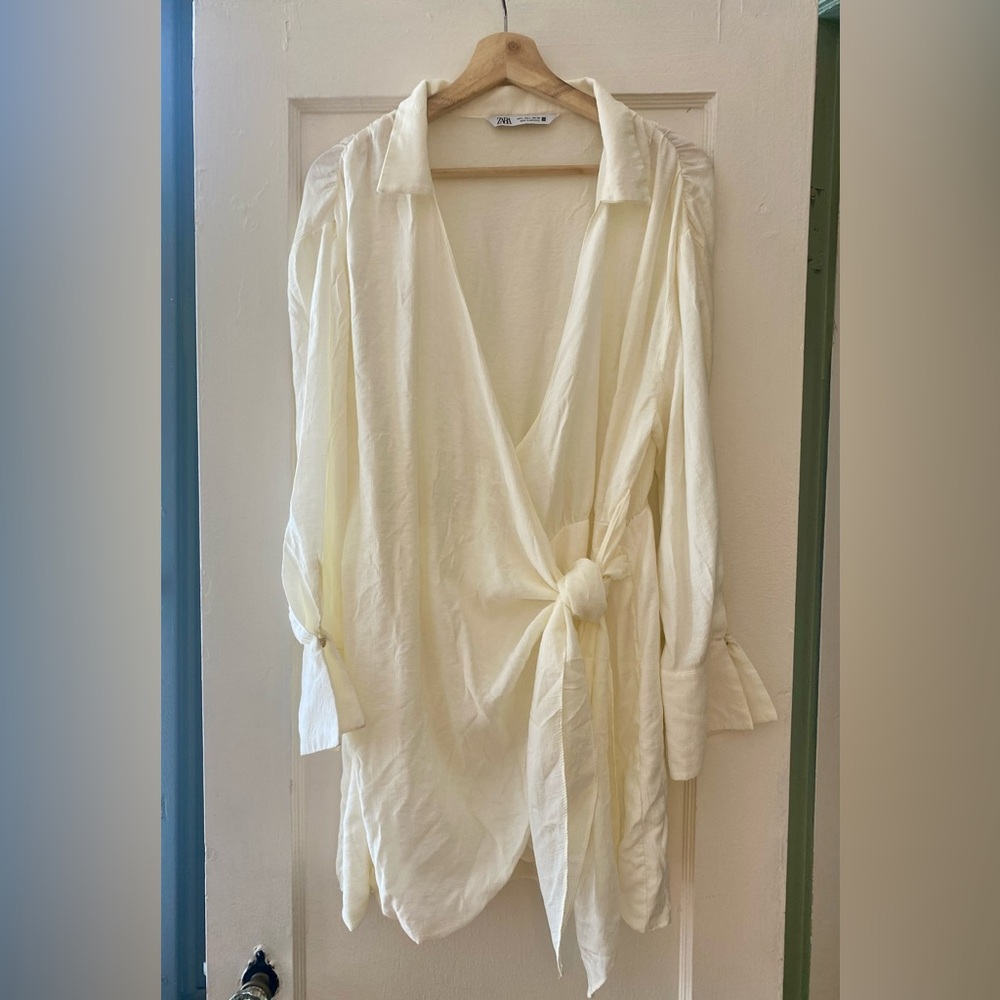 Zara - Never Worn! Cream Cover-up Dress - L